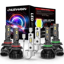 Fits Toyota Corolla 2001-2004 6pcs Led Headlight Fog Light Bulb Combo Kit White