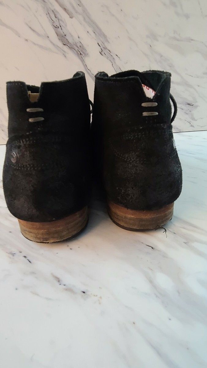 Diesel mens sz 44 suede lace up Chukka boots black distress  A@7 Y03749_P5237_H1939_F.jpg main image 4
