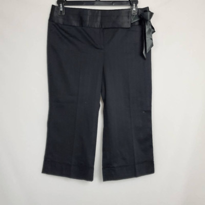 Ann Taylor LOFT 10p Marisa Black Capri Dress Pant