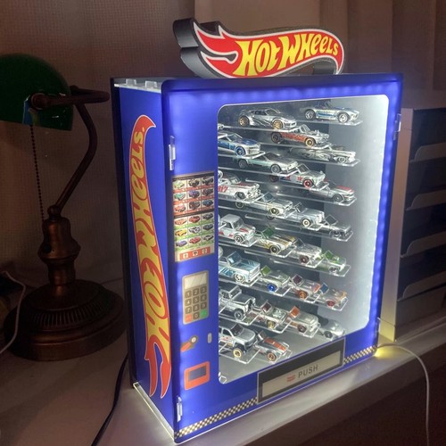Hot Wheels Logo Light Box 3D Printed USB LED Lamp Neon Sign Fit Figure Display - Picture 3 of 5