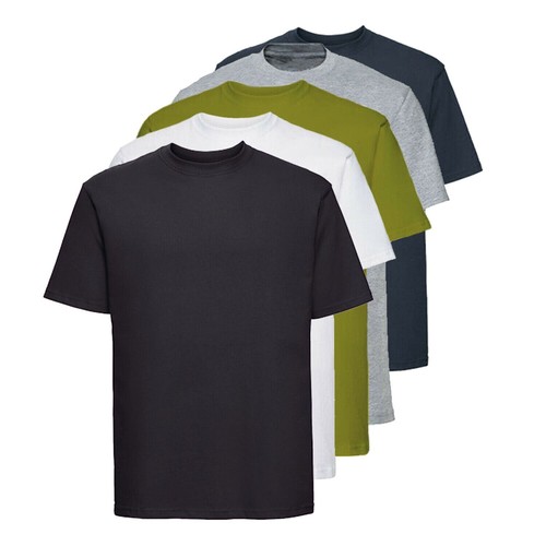 5X Pack Men's Plain T Shirts Cotton Short Sleeves Tee Crew Neck Top Shirt Tee eBay