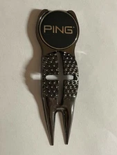 Crosshairs Divot Tool & 1" PING Flat Coin Style Golf Marker - A Beauty!