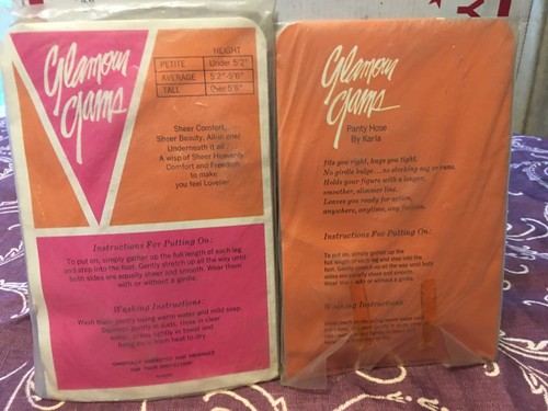 due paia collant vintage nudi con modello (vari colori e taglie) Glamour Gams - Foto 2 di 17