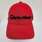 TaylorMade Red w/Black Letters Golf Flatbill M3 P5 Snapback Adjustable Cap Hat