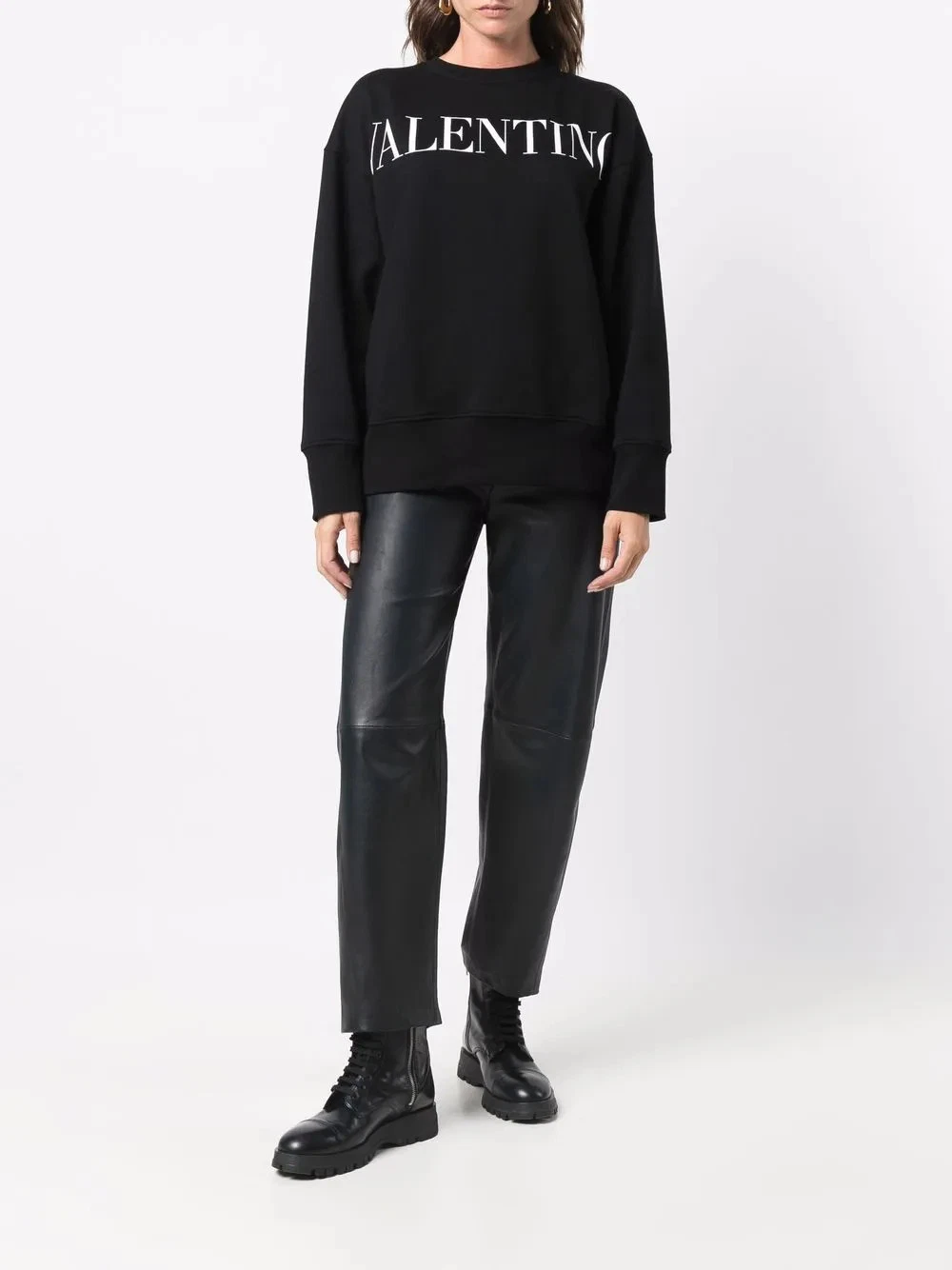 Felpa manica lunga Valentino con stampa logo