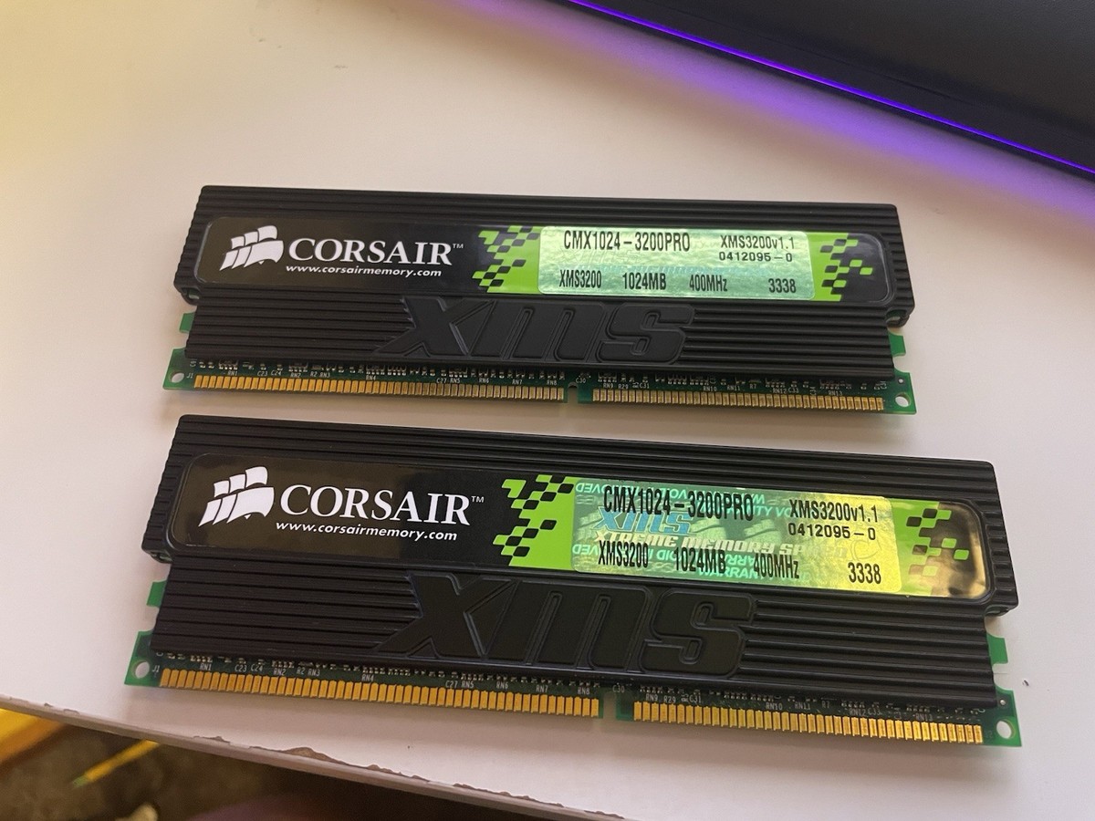 Corsair XMS Pro Series 2GB (2x1024MB) DDR1 CMX1024-3200XLPRO