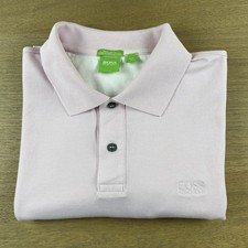 Hugo Boss Men's Regular Fit Pique Polo Shirt Size XL Pink Long Staple Cotton