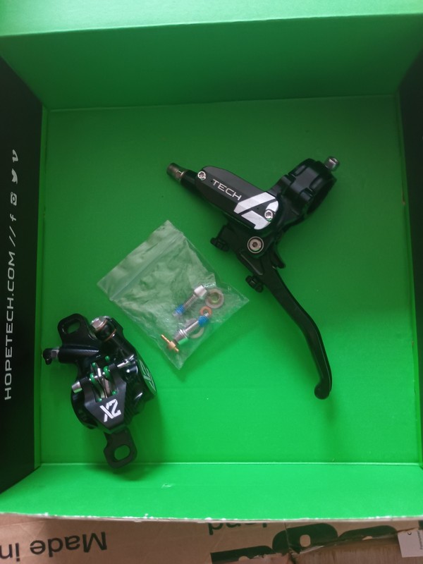 Hope Tech 4 X2 L/H Brake. Brand New. Will come with new full length hose.