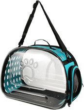 Trasportino per Animali Domestici Pieghevole Con Finestre Trasparenti, Borsa Leg