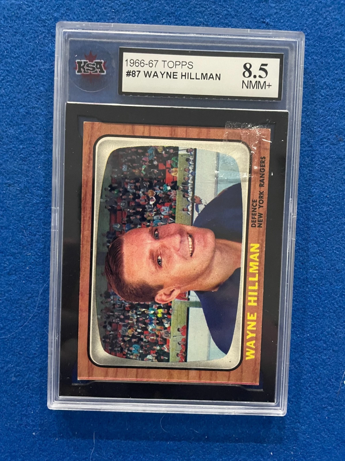 1966-67 TOPPS HOCKEY #87 WAYNE HILLMAN KSA 8.5