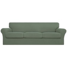 Easy-Going 4 Pieces Stretch Couch Cover Oversized Sofa Cover for Dogs Washabl...