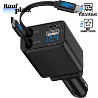 ZigarettenanzüNder Usb C Auto LadegeräT 12V SchnellladegeräT Mit Usb C Kabel