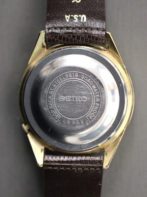 Nice Vintage Running Seiko Sportsmatic 5 6619A Diashock 21 Jewel