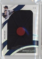 2022 Panini Immaculate Jumbo Relics Hats Button 2/2 Eli Morgan #JTL-EM 0s9z