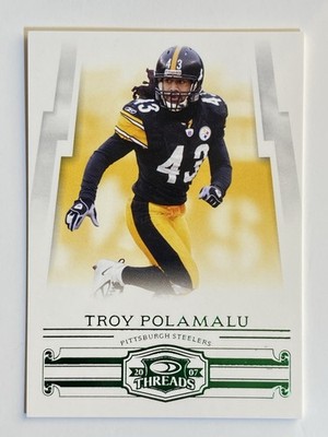 2007 Panini Donruss Threads Troy Polamalu Retail Green /200 Pittsburgh Steelers
