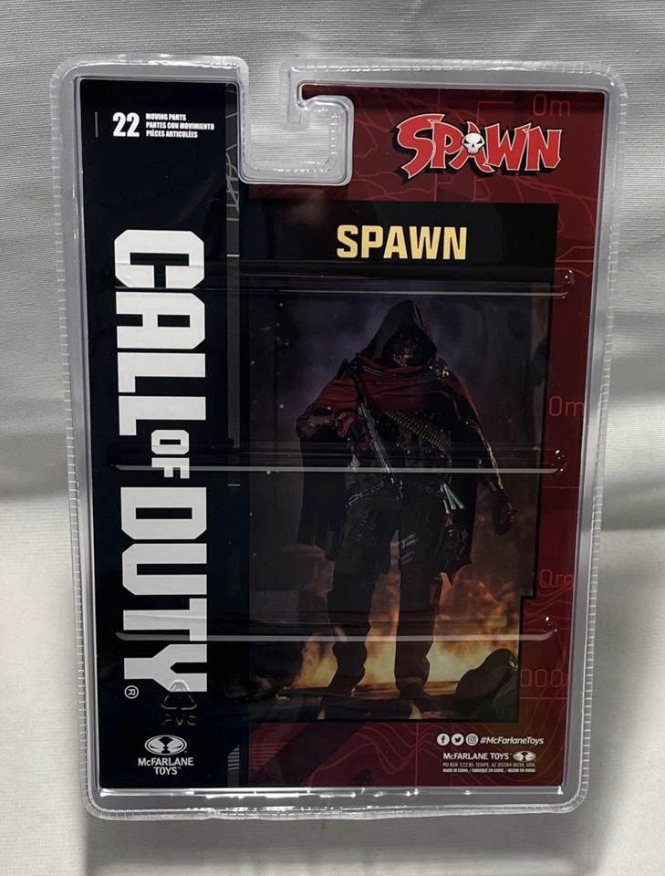 McFarlane Spawn . Call of Duty Burned Spawn . 7" ACTION FIGURE . Instock  MIP! - Image 3 of 4