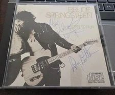 Bruce Springsteen BTR CD Authentic Hand Signed Autographs - Roy/Max/Garry