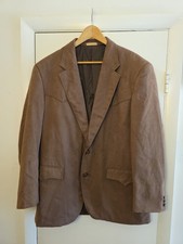 VTG Laredo Western Sport Coat Mens 44R Brown Suede Rockabilly Cowboy Western