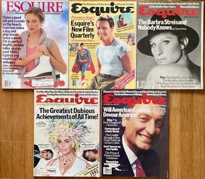Esquire Magazine LOT of 5 VTG Issues from 1980 - 1983 GOOD/VERY GOOD CONDITION