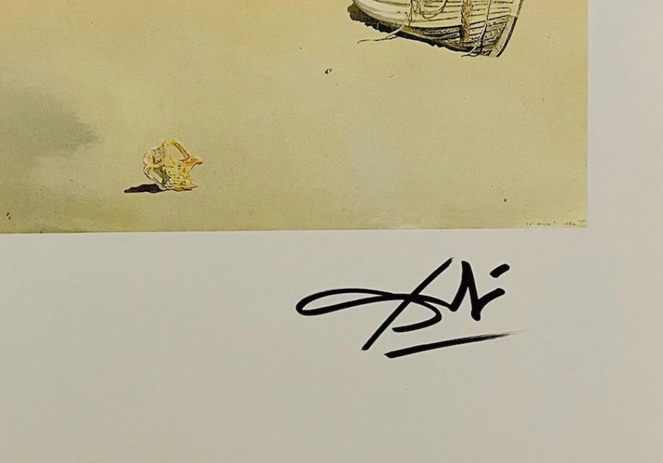 Litografía original firmada a mano de Salvador Dalí con certificado de autenticidad y valoración de $3.500 USD Foto 4 de 4