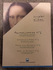 Schoellershammer No 6 Torchon Watercolour Paper 250gsm 30x40cm 20 Sheets Vintage