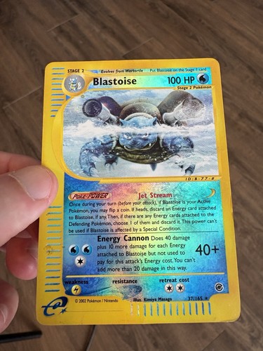 Blastoise Reverse Holo 037/165 Expedition Base Set - Picture 2 of 6