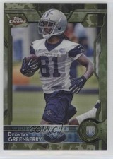 2015 Topps Chrome Rookies STS Camo Refractor 448/499 Deontay Greenberry #187 5h9