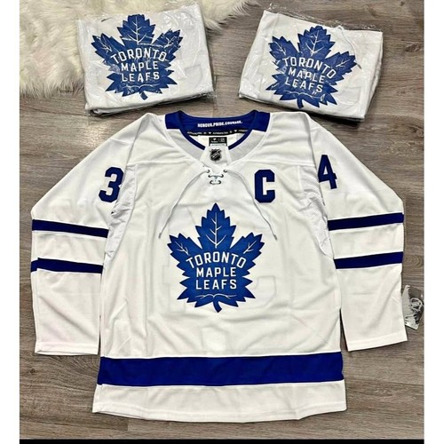 NHL 2025-2026 Toronto Maple Leafs Auston Matthews Sewn Jersey Large White NWT