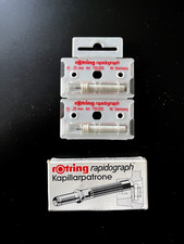 2 x Rotring Rapidograph pen nib .25mm & Capillary Cartridges (3 pack) – Vintage