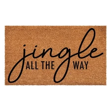 Best Calloway Mills 109131729 Jingle All The Way Doormat 17" x 29" Free Shipping