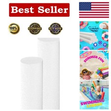 Deluxe Floating Foam Noodles 2-Pack - 52 Inches of Summer Fun in Bright Colors