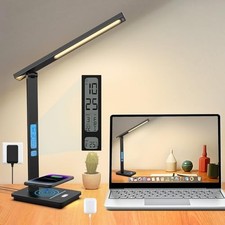 10 in 1 Smart Desk Lamp Led, Desk Light for Colleage Drom Room Office, Black