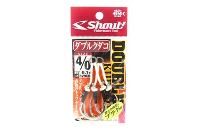 Shout 329-DK Double Kudako Silver Assist Rigged Hook Size 4/0 (7444) - Photo 1/4