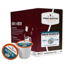 Hawaiian Macadamia Nut Flavored Coffee Pods K-Cup Compatible 24 Count