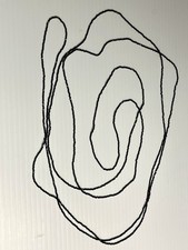 100 inch Black SPINEL Beaded NECKLACE Micro Faceted Single Strand Flapper