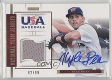 2012 USA Baseball National Team 15U Jersey Signatures 92/99 Kyle Dean Auto 4ns