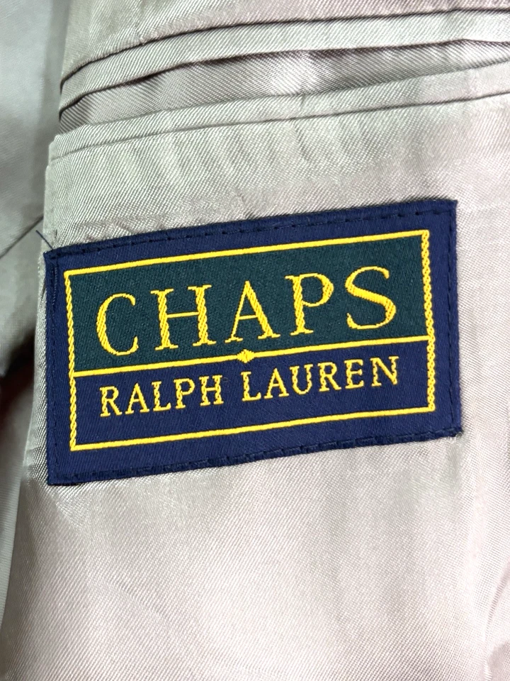 De Colección Años 90 Chaps Ralph Lauren 40S Espiga Lana Alpaca Blazer Chaqueta Abrigo Deportivo Foto 4 de 4