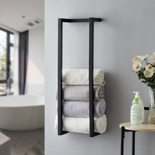 Towel Rack for Rolled Towels, Towel Rack for Bathroom,Wall Mounted Metal Bath...