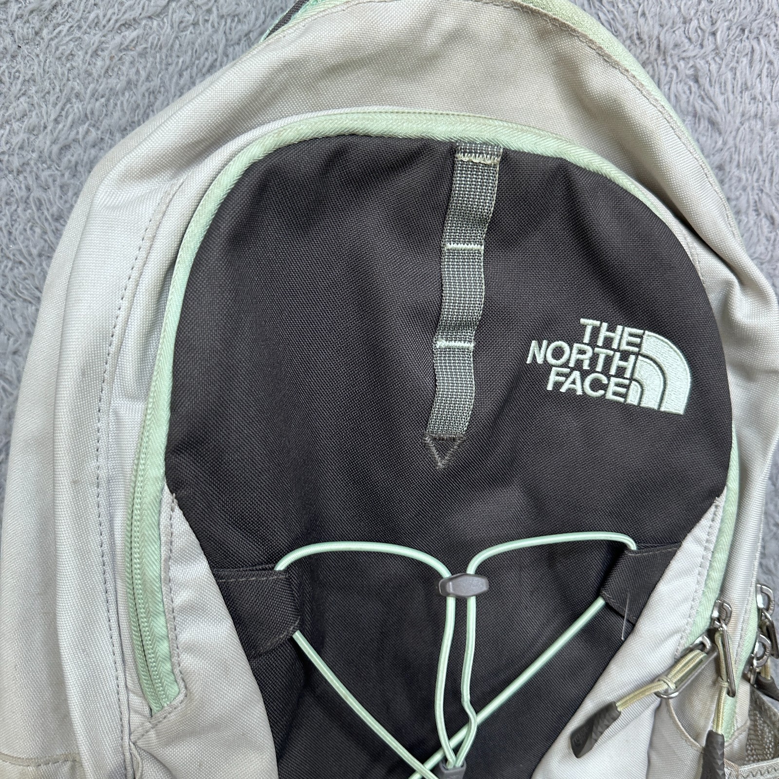The North Face Jester White GrayFlexvent Backpack Padded Shoulder Strap Pockets image 5