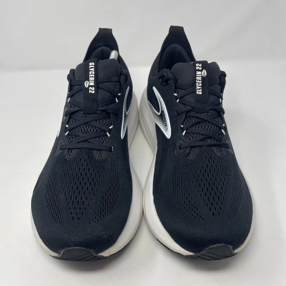 Zapatillas deportivas Brooks Glycerin 22 para hombre talla 11,5 2E negras blancas Foto 3 de 4