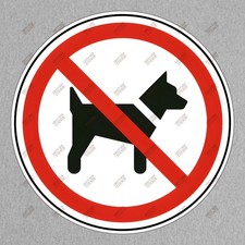 No Dogs Allowed Safety Sign Sticker Essential for Workplace 876725