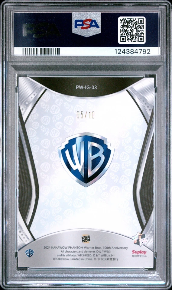2024 Kakawow Warner Bros Anniv. #3 ROBIN Gold Speckle 05/10 - PSA 10 (Pop 1) DC - Image 2 of 3