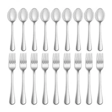 16 Pcs Forks And Spoons Silverware Set,Food Grade Stainless Steel Flatware Set -