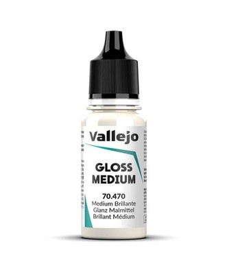 Vallejo - Gloss Medium 18 ml. (0.60 0.6 Fl Oz (Pack of 1), Transparent