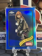 2025 Topps Chrome Marvel Blue Refractor 208/299 Hope Summers #73