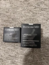 New Perricone MD Cold Plasma Plus+ Advanced Serum 1oz And .5oz