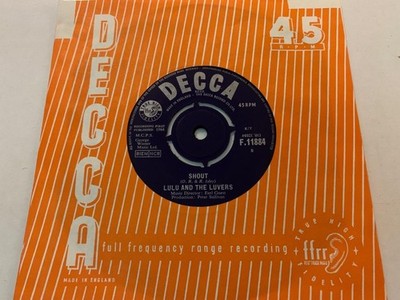 LULU Shout / Forget Me Baby CLASSIC GIRL MOD BEAT 1964 UK Decca F11884 NEAR MINT