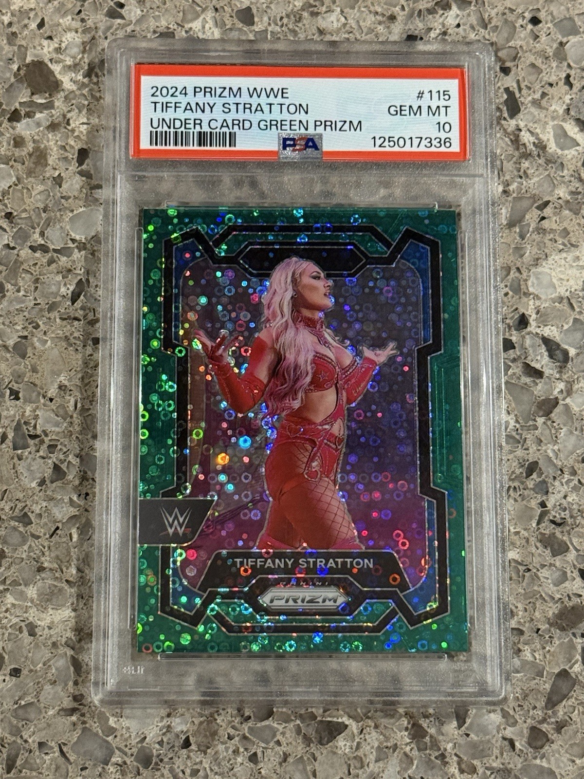 Tiffany Stratton 2024 Prizm WWE Undercard Green Disco #’d/49 PSA 10 GEM MINT