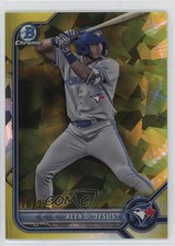 2022 Bowman Chrome Draft Sapphire Edition Yellow 70/99 Alex De Jesus 0q3