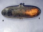 National Cash Register Nickel-Plated BRASS Breast Lid Oval Name Plate 47 1/4 NCR — photo 4